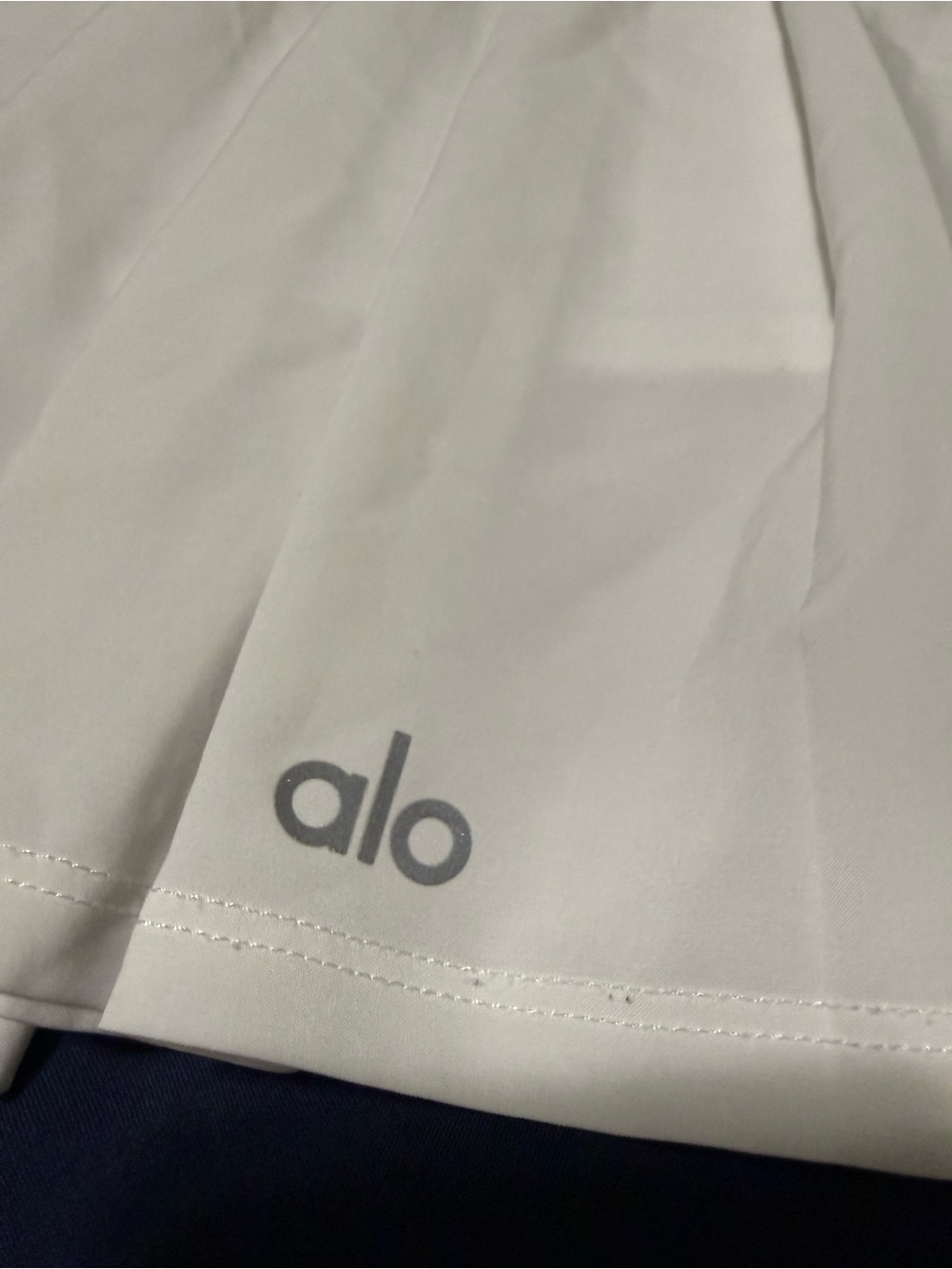 ALO Yoga White Pleated Skater Skirt - Picture 3 of 4